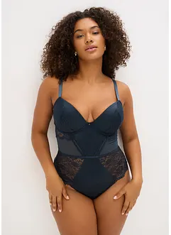 Stringbody med glansiga effekter, bonprix