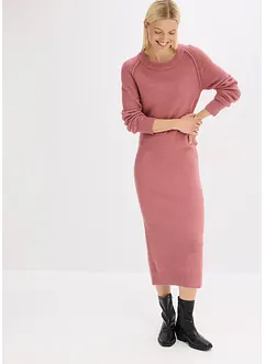 Stickad klänning, bonprix