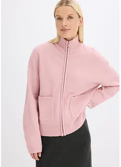 Cardigan med dragkedja, bonprix