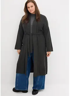 Stickad kappa i mjuk viskosmix, bonprix