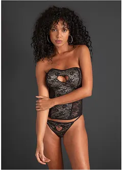 Korsett och stringtrosa (2 delar), bonprix