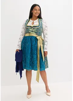 Dirndl med paljettförkläde (2 delar), bonprix