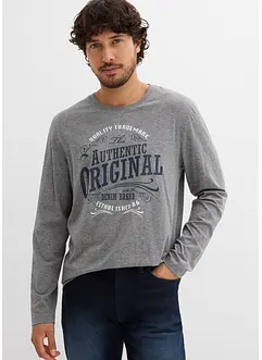 Långärmad T-shirt med ekologisk bomull (2-pack), bonprix