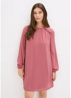 Miniklänning i chiffong med rysch, bonprix