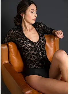 Långärmad body ouvert, bonprix