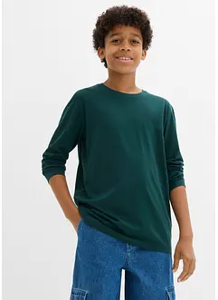 Långärmad tröja med ekologisk bomull (3-pack), bonprix