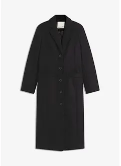 Lång kappa med yllelook, bonprix