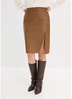 Pennkjol i skinnimitation, bonprix