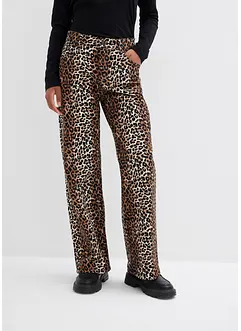 Wide Leg Jeans Mid Waist för barn, bonprix