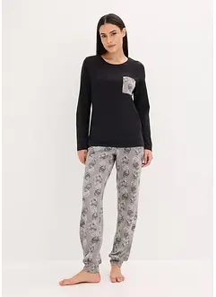 Pyjamas av ren bomull, bonprix