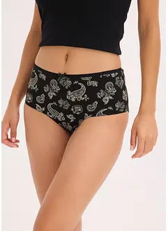 Maxihipstertrosa med ekologisk bomull (4-pack), bonprix