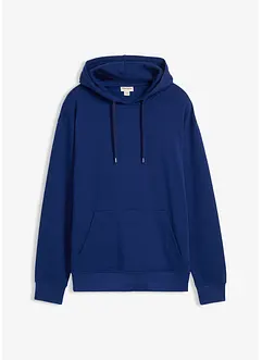 Sweatshirt med huva i ekologisk bomull, avslappnad passform, bonprix