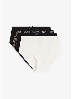Maxihipstertrosa med ekologisk bomull (4-pack), bonprix