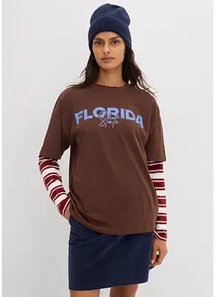 T-shirt i oversizemodell av ekologisk bomull, bonprix