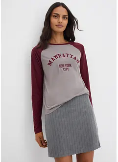 Långärmad topp av jersey, bonprix
