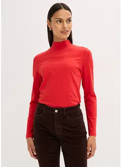 Långärmad topp i figurnära modell, bonprix