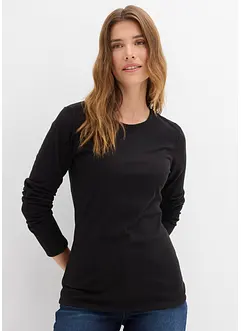 Ribbstickad termotopp, bonprix