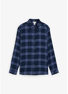 Långärmad skjorta i flanell av ekologisk bomull, bonprix