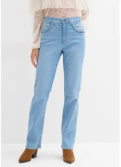 Straight jeans med hög midja och fickdetaljer, bonprix