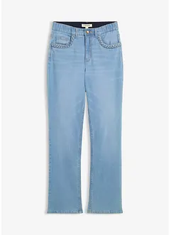 Straight jeans med hög midja och fickdetaljer, bonprix