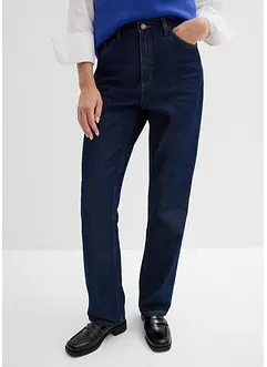 Straight Jeans, High Waist, Long, i ekologisk bomull, bonprix