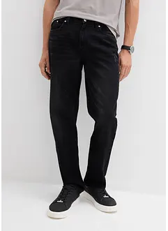 Jeans i Regular Fit Jeans av ren bomull med skön midja, Straight, bonprix