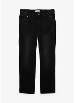 Jeans i Regular Fit Jeans av ren bomull med skön midja, Straight, bonprix