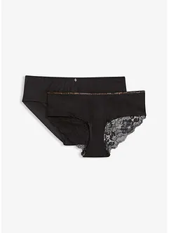Hipstertrosa i sirlig spets (2-pack), bonprix