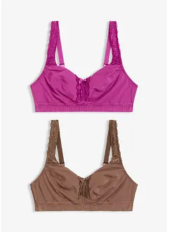 BH utan bygel (2-pack), bonprix