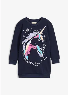 Trikåklänning i bomull, bonprix