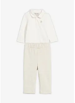 Body och byxa för bebisar (2 delar), ekologisk bomull, bonprix