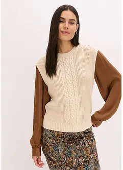 Slipover i bomullsblandning, bonprix