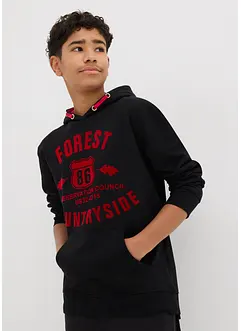 Sweatshirt med huva, bonprix