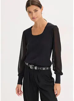 Tröja i mjuk viskosmix, bonprix