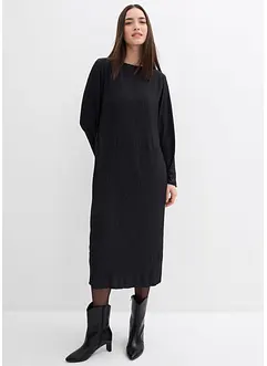 Midiklänning av strukturmaterial, bonprix