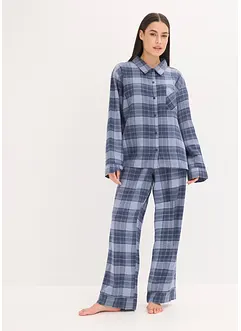 Pyjamas i vävd flanell, bonprix