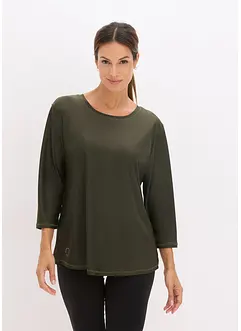 Supermjuk funktionstopp av snabbtorkande material med 3/4-ärmar, bonprix