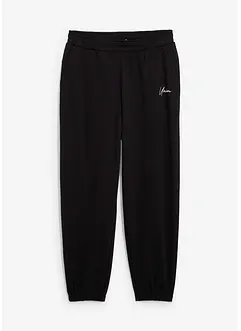 Joggingbyxa av ren bomull, Loose Fit, bonprix