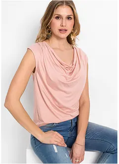 Topp av viskosmix med vattenfallsringning, bonprix