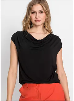 Topp av viskosmix med vattenfallsringning, bonprix