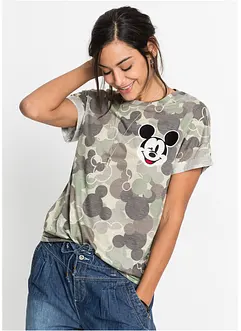 Kamouflagemönstrad T-shirt med Musse Pigg, Disney