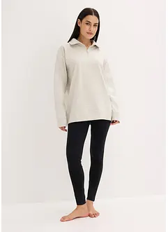 Hemmakläder i sweatshirtmaterial med leggings, bonprix