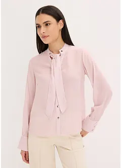 Chiffongblus med avtagbart knytband, bonprix