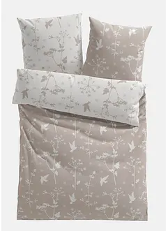 Vändbart påslakanset med utsökta blommor och blader, bonprix