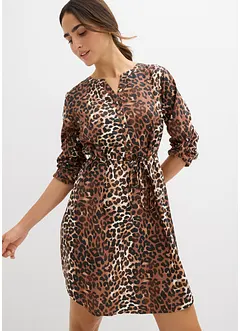 Mamma-/amningsblusklänning i böljande viskos, bonprix