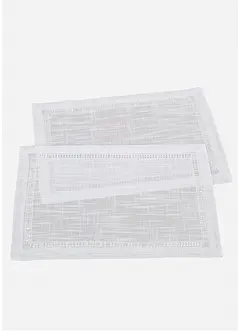 Bordstablett med hålbroderi (2-pack), bonprix