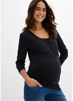 Mamma-/amningstopp i ekologisk bomull (2-pack), bonprix