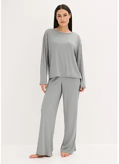 Pyjamas i mjuk pointellejersey, bonprix