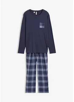 Pyjamas  med flanellbyxa av mjuk bomull, bonprix