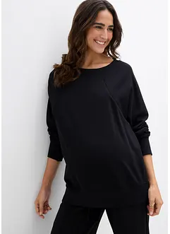 Mamma-/amningssweatshirt i ekologisk bomull, bonprix